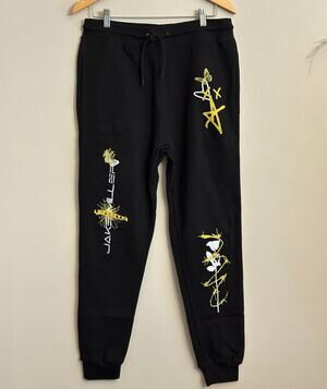 Jake Miller Tattoos Graphic Jogger Sweatpants Black Unisex Medium